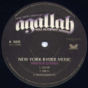 NY Ryder Music by Agallah, DJ Premier