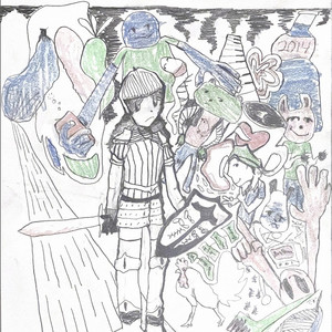 Boy by Computer man