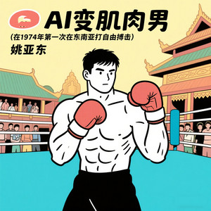 姚亚东 - AI变肌肉男(在1974年第一次在东南亚打自由搏击)