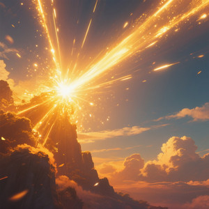 Golden Sunbeam Spark by Dewi Mullins
