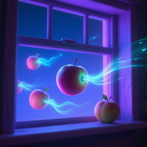 Strawberry comets pass my window by RIO STEPANUS TARIGAN