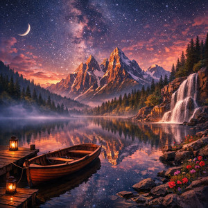 Silent Mountain Lake by Xing Mian 星眠