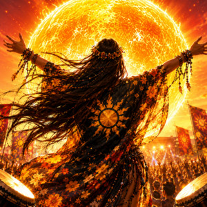 燃えたぎる太陽 by HARAPEKO