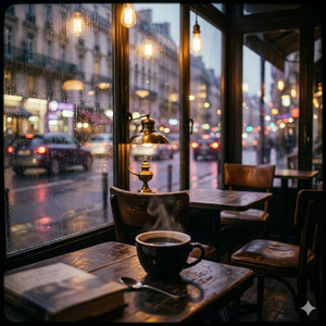 Midnight Café Glow by CAPITAIN WAVES