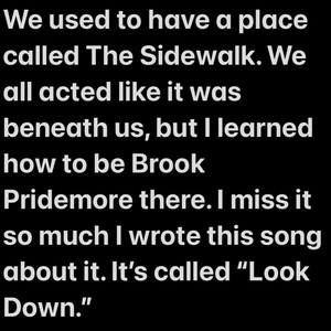 Look Down by Brook Pridemore
