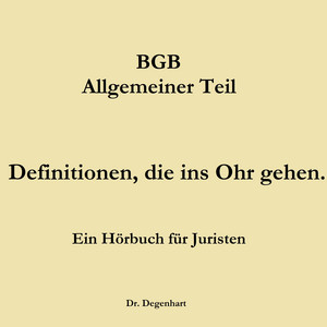BGB - Allgemeiner Teil