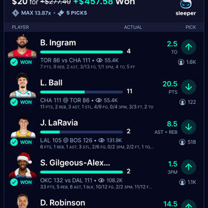 Parlay picker