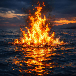 FIRE On The Water by HOSMIN