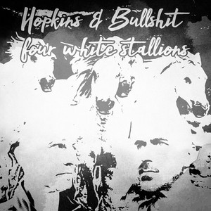 Four White Stallions