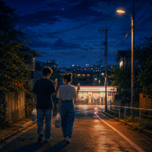 コンビニまでの夜 by yolu(夜)