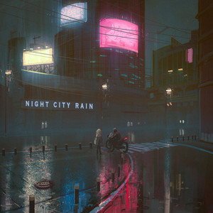 night city rain