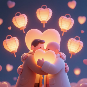 93. Lantern Hearts Under One Hug by EDY JAYA