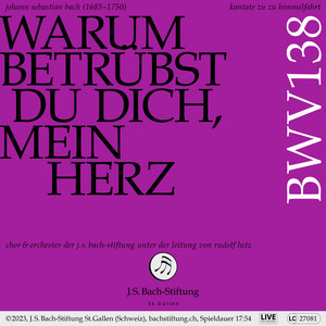 Warum betrübst du dich, mein Herz, BWV 138: No. 6, Ei nun! So will ich auch recht sanfte ruhn - Live
