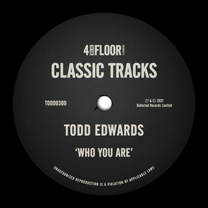 Who You Are by Todd Edwards cover art