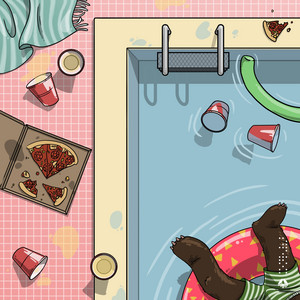 Pool Noodles by Pablo Eskobear