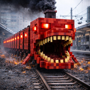 Train eater from minecraft by Ozlip