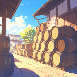 Sake Barrel by Neon Wasabi