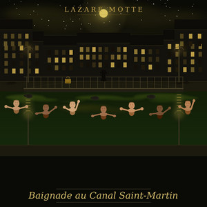 Baignade au Canal Saint Martin by Lazare Motte
