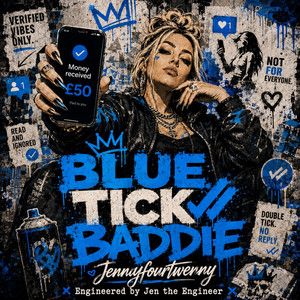Blue Tick Baddie by Jennyfourtwenny