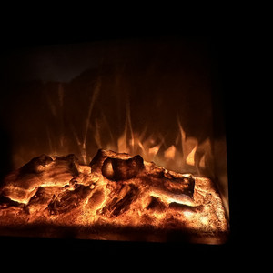 by the fireplace by Jonas Hoffmann