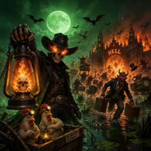 Hell Started Packing by Blackbone Lantern
