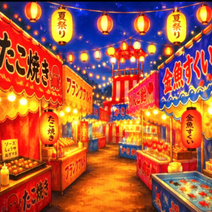 夏祭りの屋台で by RYOTASHIMAN