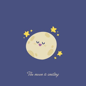 The moon is smiling by Manny Hushfield