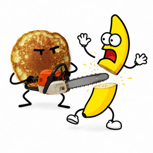 I'm a pancake with a chainsaw! by MEMEDROP, De Tekentovenaar, Funny Songs