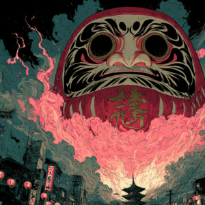 Daruma-san got angry by kuhaku-ningen