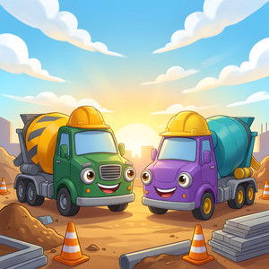 Beto und Benno Die Betonmischer by Pandas Kinderlieder