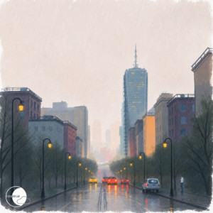 while it rains by small airplanes