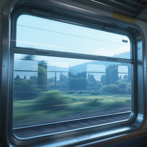 Echoes in the Train Window by ALEX SANDRA