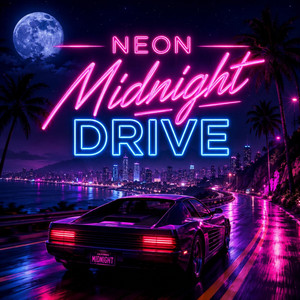 Neon Midnight Drive by Midnight Area
