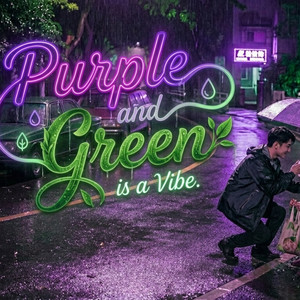 Purple And Green by DSR Global