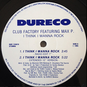 Club Factory - I Think I Wanna Rock (feat. Max P.) [Radio Edit]