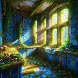 Blue Tile Kitchen by Jalen Cross
