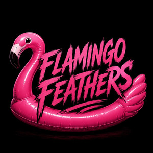 Flamingo Feathers by Cbc Leafy