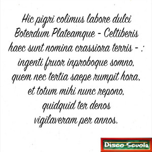 Hic pigri colimus labore dulci...(Epigrammi XII, 17) by Stef Kon