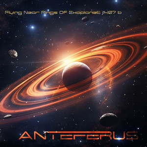 Flying Near Rings of Exoplanet J1407 B by Anteferus