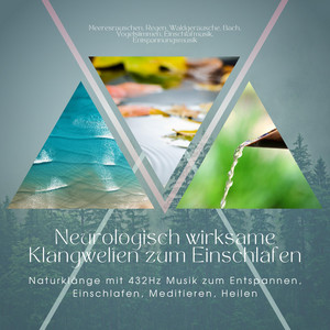 Neurologisch wirksame Klangwelten zum Einschlafen: Naturklänge mit 432Hz Musik zum Entspannen, Einschlafen, Meditieren, Heilen (Meeresrauschen, Regen, Waldgeräusche, Bach, Vogelstimmen, Einschlafmusik, Entspannungsmusik)