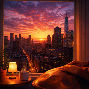 City Glow by boat handpan