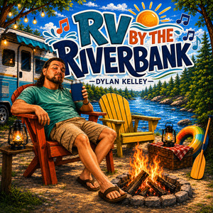RV By the Riverbank by Dylan Kelley