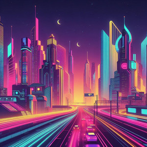 Neon Highway by R-tistik