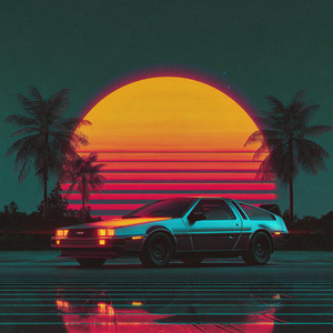 Palm Tree Retrowave by mp3man