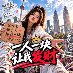 一人一块,让我发财 by 现实很骨干Realityfxxk, 马来西亚烫嘴女Rapper