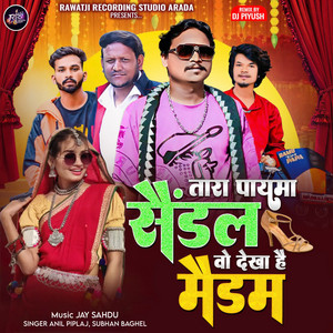 Tara Payma Sendal Vo Dekha Hai Medam by Anil Piplaj, Subhan Baghel