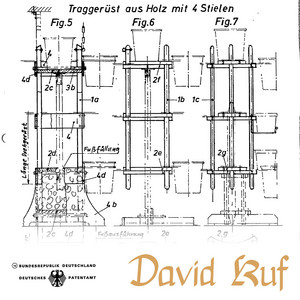 Traggerüst aus Holz mit 4 Stielen by David Ruf