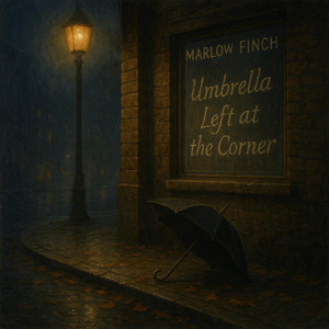 Umbrella Left at the Corner by marlow finch