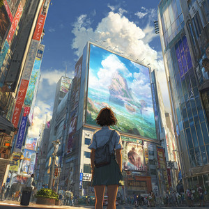 Island Over Downtown by Kudasai