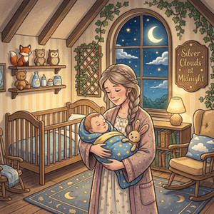 SILVER CLOUDS AT MIDNIGHT by Olivia´s Moonlit Room